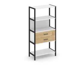 Односекционный стеллаж четырехярусный с ящиками 810х400х1613 Шелф Систем / Shelf System images