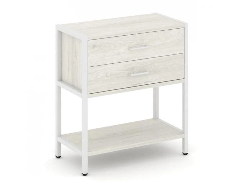 Односекционный стеллаж двухярусный с ящиками 810х400х879 Shelf System