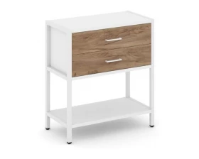 Односекционный стеллаж двухярусный с ящиками 810х400х879 Shelf System images