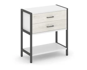 Односекционный стеллаж двухярусный с ящиками 810х400х879 Shelf System images