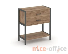 Односекционный стеллаж двухярусный с ящиками 810х400х879 Шелф Систем / Shelf System images