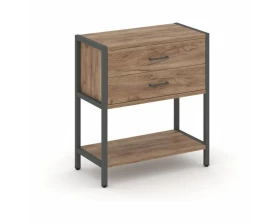 Односекционный стеллаж двухярусный с ящиками 810х400х879 Shelf System images