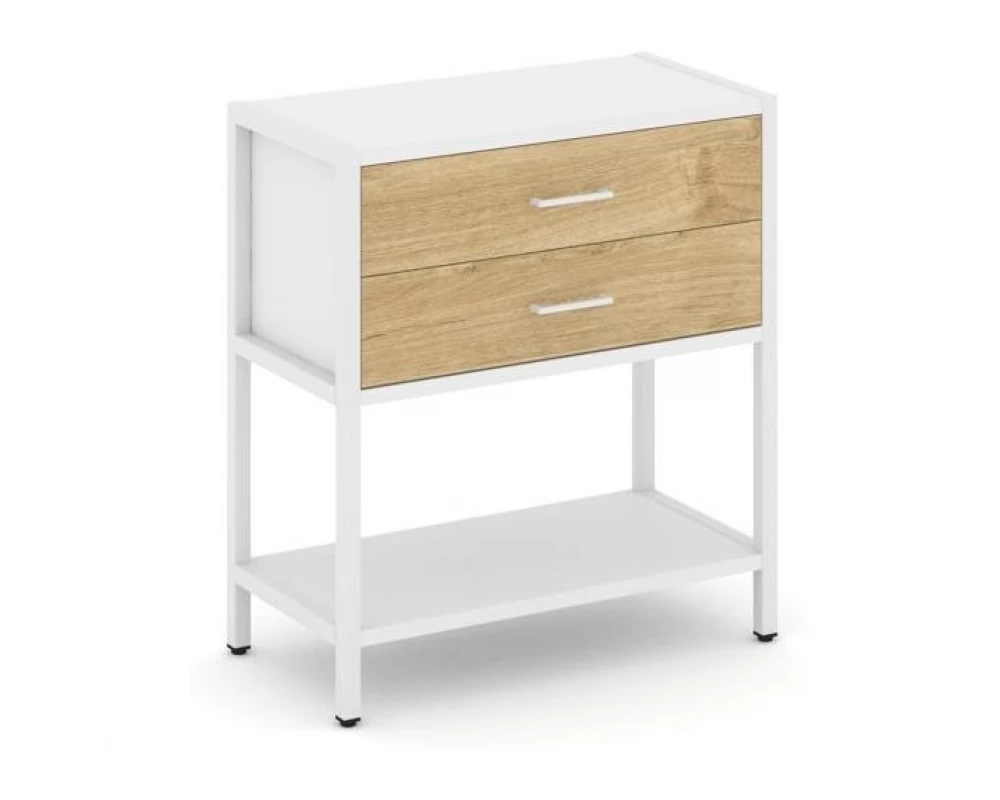 Односекционный стеллаж двухярусный с ящиками 810х400х879 Shelf System