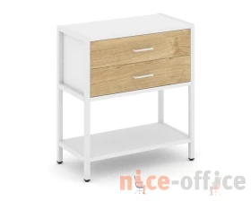 Односекционный стеллаж двухярусный с ящиками 810х400х879 Шелф Систем / Shelf System images