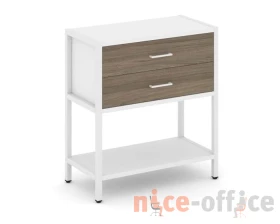 Односекционный стеллаж двухярусный с ящиками 810х400х879 Шелф Систем / Shelf System images