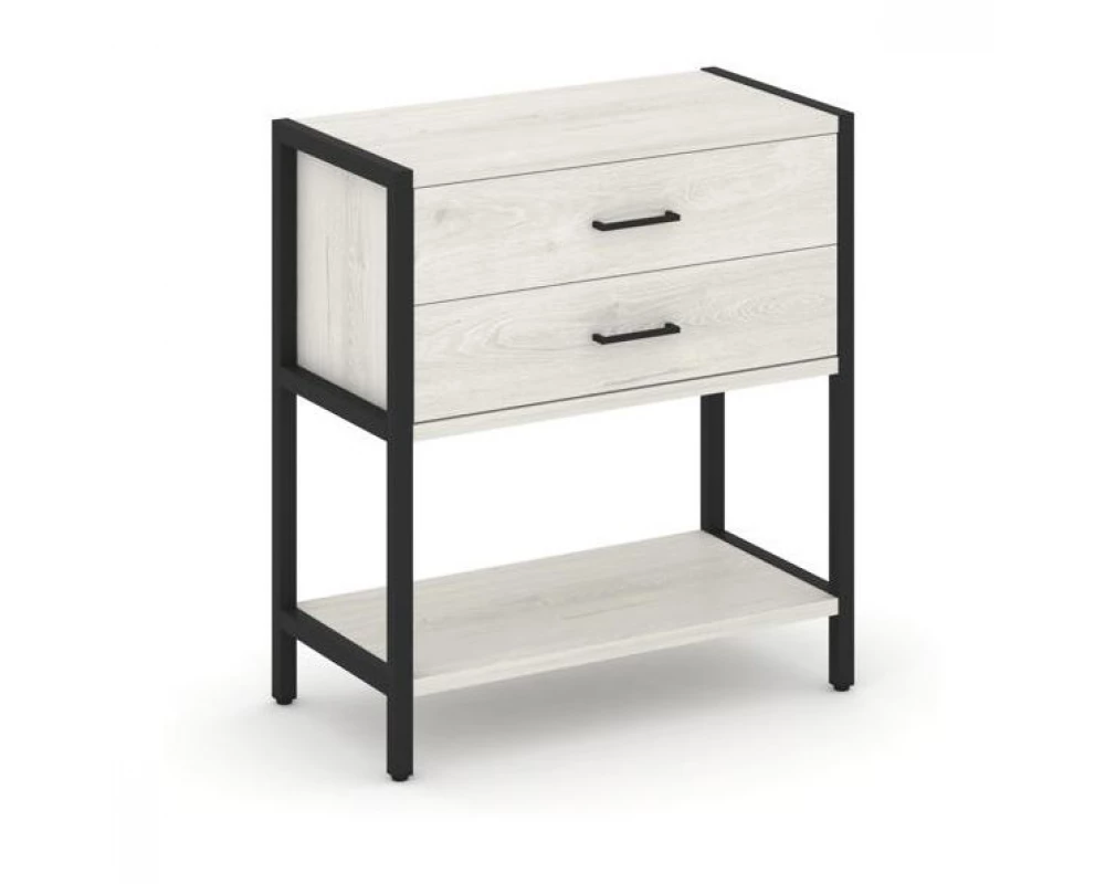 Односекционный стеллаж двухярусный с ящиками 810х400х879 Shelf System