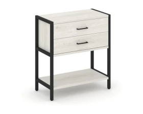 Односекционный стеллаж двухярусный с ящиками 810х400х879 Shelf System images