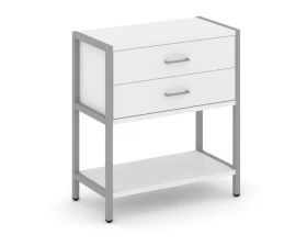 Односекционный стеллаж двухярусный с ящиками 810х400х879 Shelf System images