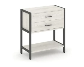 Односекционный стеллаж двухярусный с ящиками 810х400х879 Shelf System images