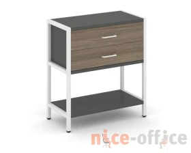 Односекционный стеллаж двухярусный с ящиками 810х400х879 Шелф Систем / Shelf System images