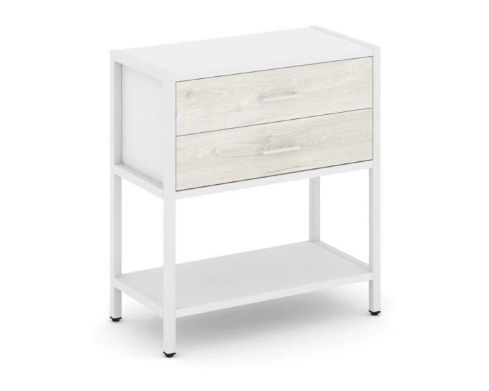 Односекционный стеллаж двухярусный с ящиками 810х400х879 Shelf System