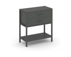 Односекционный стеллаж двухярусный с ящиками 810х400х879 Shelf System images