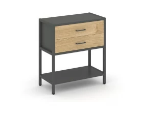 Односекционный стеллаж двухярусный с ящиками 810х400х879 Shelf System images