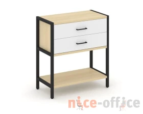Односекционный стеллаж двухярусный с ящиками 810х400х879 Шелф Систем / Shelf System images