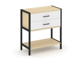 Односекционный стеллаж двухярусный с ящиками 810х400х879 Shelf System images