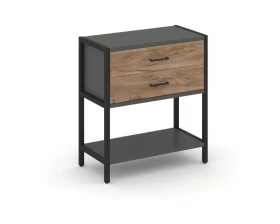 Односекционный стеллаж двухярусный с ящиками 810х400х879 Shelf System images