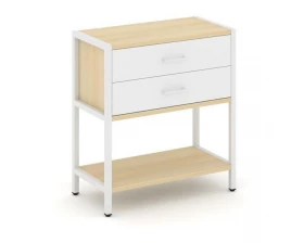 Односекционный стеллаж двухярусный с ящиками 810х400х879 Shelf System images