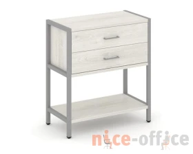 Односекционный стеллаж двухярусный с ящиками 810х400х879 Шелф Систем / Shelf System images