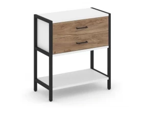 Односекционный стеллаж двухярусный с ящиками 810х400х879 Shelf System images