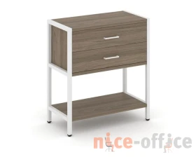 Односекционный стеллаж двухярусный с ящиками 810х400х879 Шелф Систем / Shelf System images