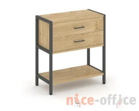 Односекционный стеллаж двухярусный с ящиками 810х400х879 Шелф Систем / Shelf System images