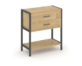 Односекционный стеллаж двухярусный с ящиками 810х400х879 Shelf System images