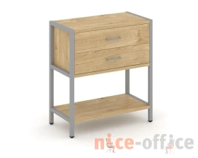 Односекционный стеллаж двухярусный с ящиками 810х400х879 Шелф Систем / Shelf System images