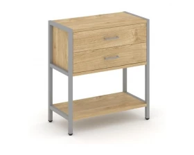 Односекционный стеллаж двухярусный с ящиками 810х400х879 Shelf System images