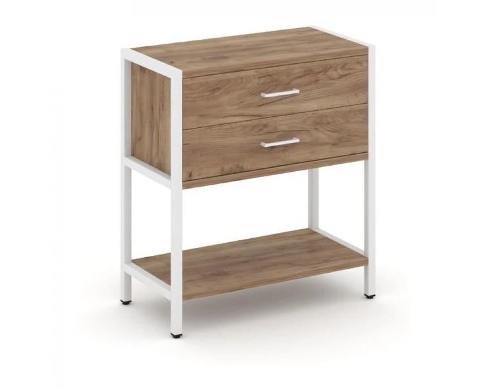 Односекционный стеллаж двухярусный с ящиками 810х400х879 Shelf System