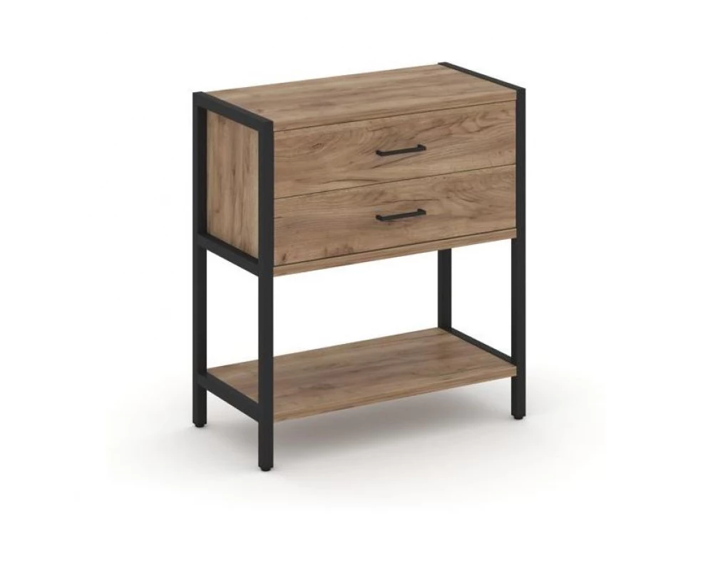 Односекционный стеллаж двухярусный с ящиками 810х400х879 Shelf System