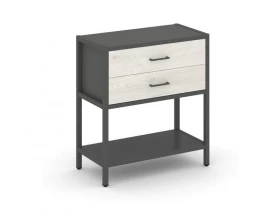 Односекционный стеллаж двухярусный с ящиками 810х400х879 Shelf System images