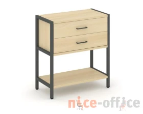 Односекционный стеллаж двухярусный с ящиками 810х400х879 Шелф Систем / Shelf System images