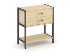 Односекционный стеллаж двухярусный с ящиками 810х400х879 Shelf System images