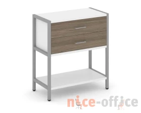 Односекционный стеллаж двухярусный с ящиками 810х400х879 Шелф Систем / Shelf System images