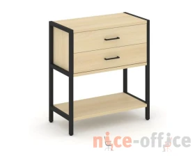 Односекционный стеллаж двухярусный с ящиками 810х400х879 Шелф Систем / Shelf System images