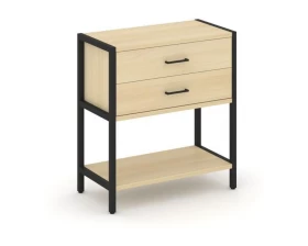 Односекционный стеллаж двухярусный с ящиками 810х400х879 Shelf System images