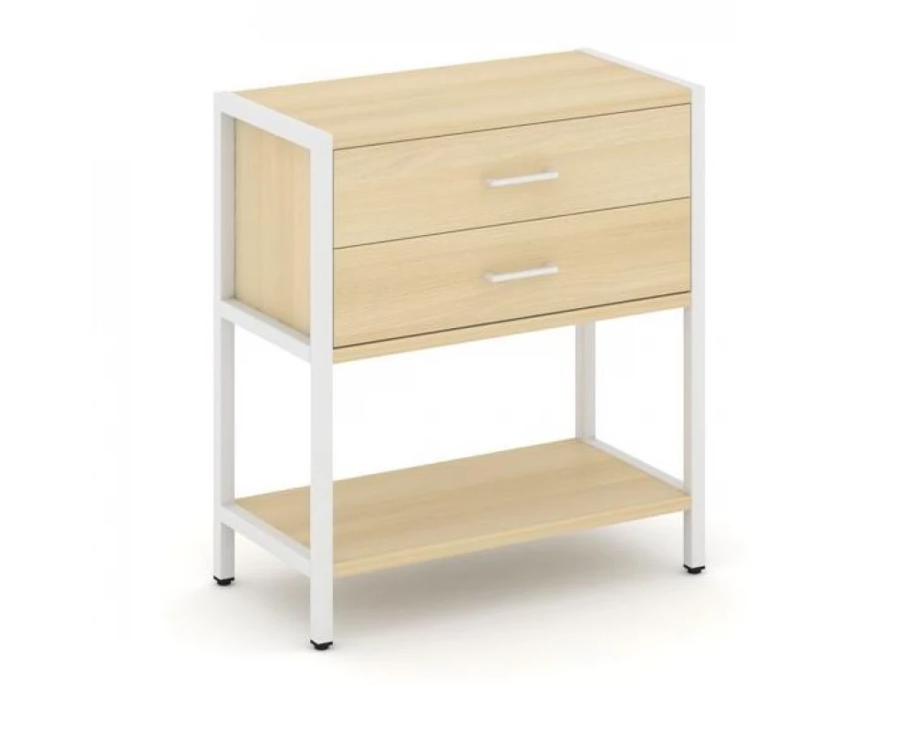 Односекционный стеллаж двухярусный с ящиками 810х400х879 Shelf System