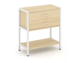 Односекционный стеллаж двухярусный с ящиками 810х400х879 Shelf System images