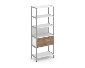 Односекционный стеллаж пятиярусный с ящиками 810х400х1980 Shelf System images