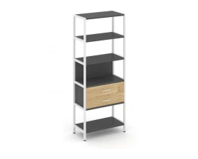 Односекционный стеллаж пятиярусный с ящиками 810х400х1980 Shelf System images