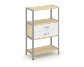 Односекционный стеллаж трехярусный с ящиками 810х400х1246 Шелф Систем / Shelf System images
