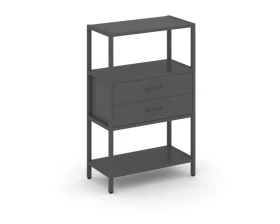 Односекционный стеллаж трехярусный с ящиками 810х400х1246 Шелф Систем / Shelf System images