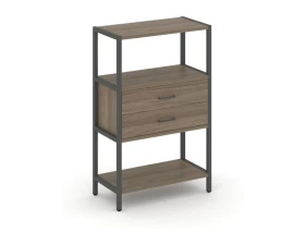 Односекционный стеллаж трехярусный с ящиками 810х400х1246 Шелф Систем / Shelf System images