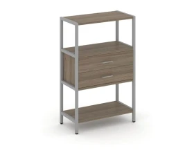 Односекционный стеллаж трехярусный с ящиками 810х400х1246 Шелф Систем / Shelf System images