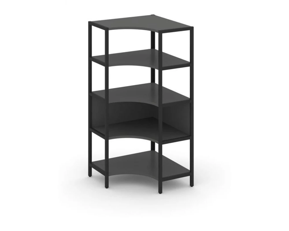 Односекционный угловой стеллаж четырехярусный 810х810х1613 Shelf System