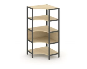 Односекционный угловой стеллаж четырехярусный 810х810х1613 Shelf System images