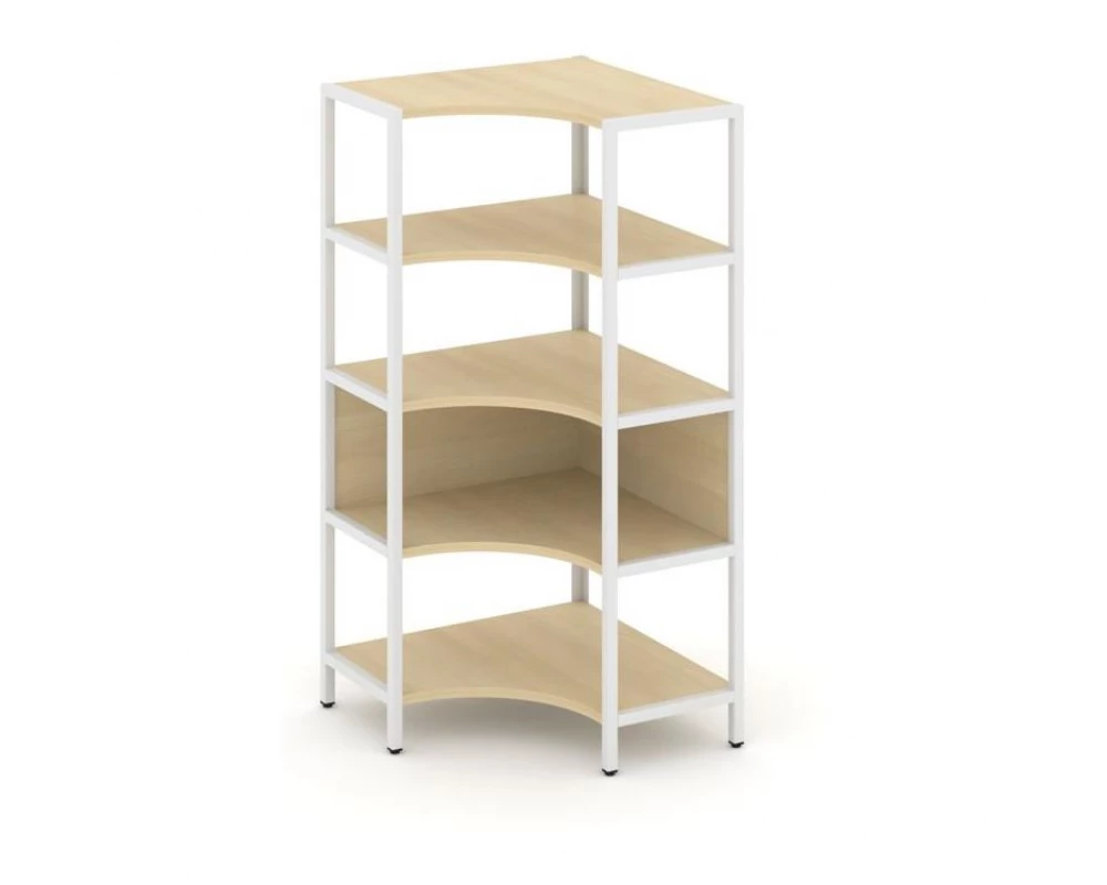 Односекционный угловой стеллаж четырехярусный 810х810х1613 Shelf System