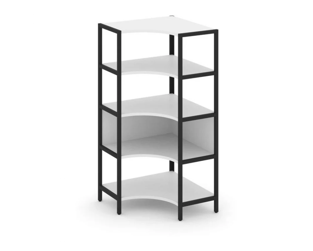 Односекционный угловой стеллаж четырехярусный 810х810х1613 Shelf System