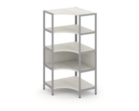 Односекционный угловой стеллаж четырехярусный 810х810х1613 Shelf System images