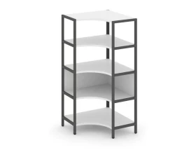 Односекционный угловой стеллаж четырехярусный 810х810х1613 Shelf System images
